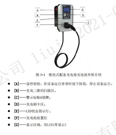 安科瑞AC007D-LCD分布式交流充电桩 为新能源汽车行业赋能